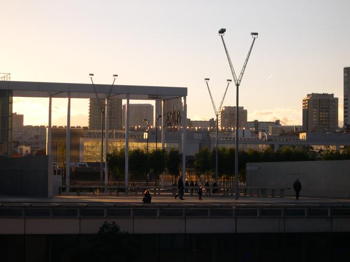  quartier Tolbiac (à la tombée de la nuit)